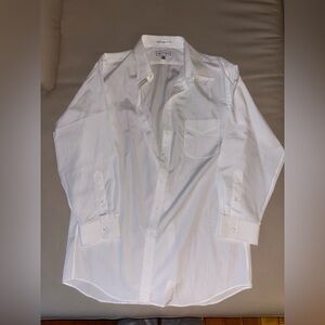 Paul Fredrick Men’s Classic White Shirt 100% cotton